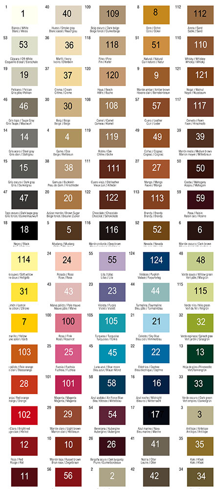 Lincoln Shoe Polish Color Chart